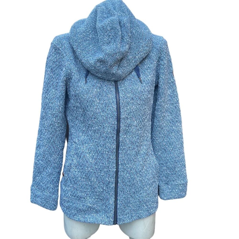 Roxy Women's Hooded Full Zip Fleece Jacket Blue Size M Casual Long Sleeve